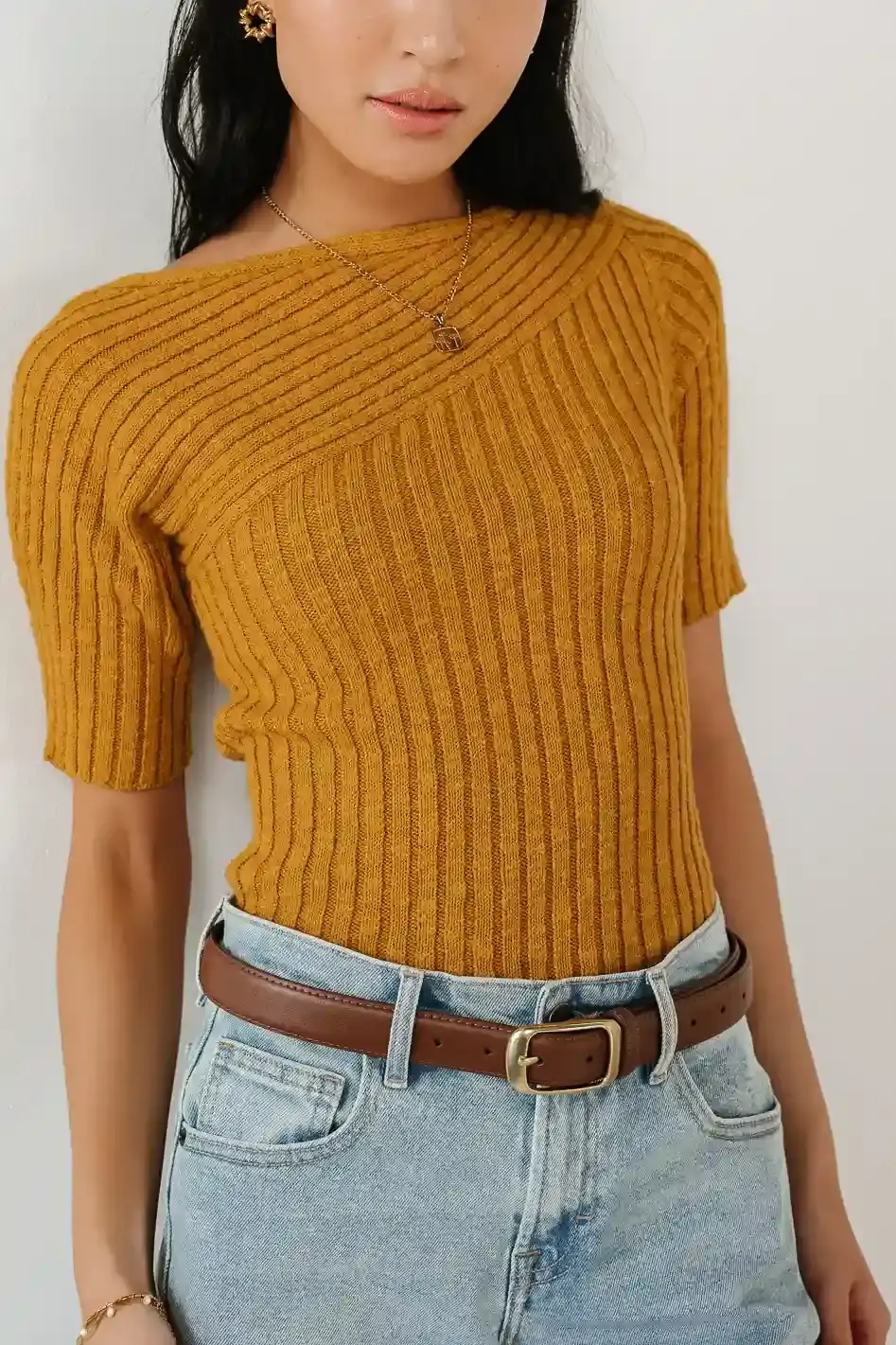 Image of Toni Sweater Top in Yellow