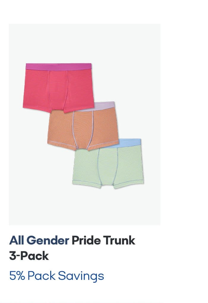 All Gender Pride Trunk 3-Pack | 5% Pack Savings