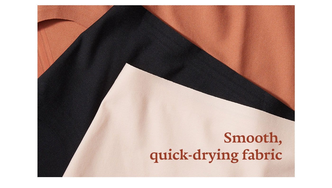 Smooth, quick-drying fabric