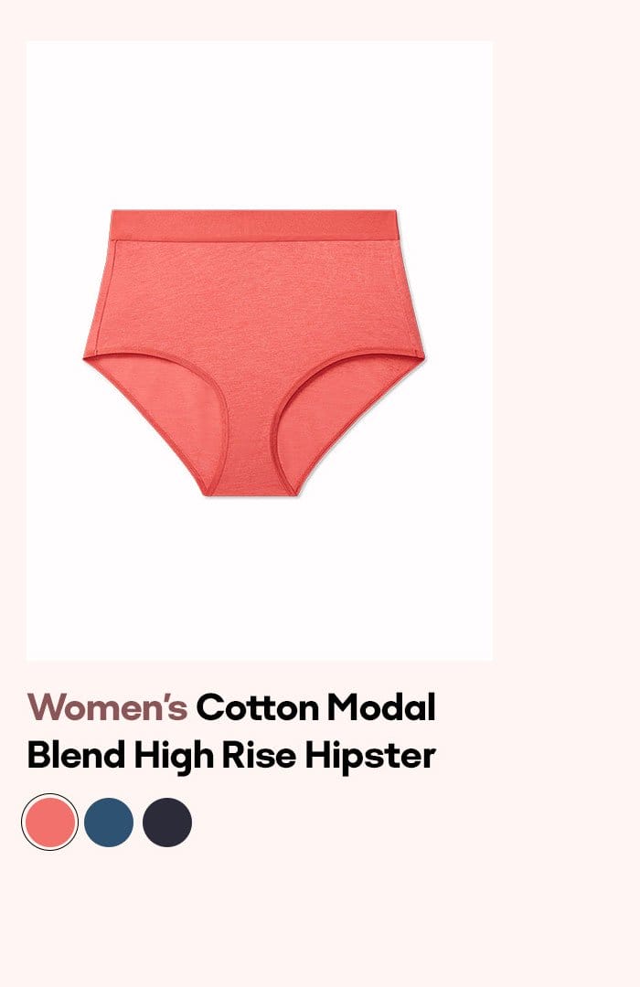 Women's Cotton Modal Blend High Rise Hipster