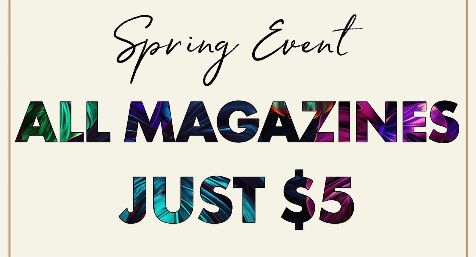  All Magazines Are Just \\$5