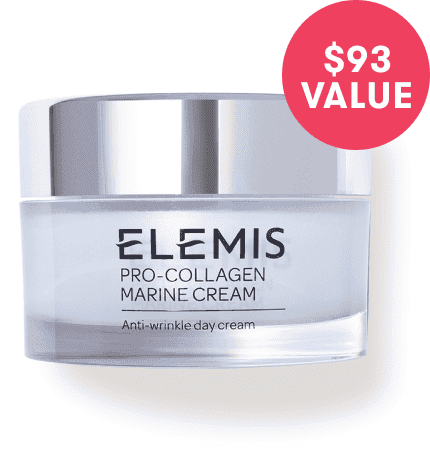 \\$93 value. Elemis Pro Collagen Marine cream.