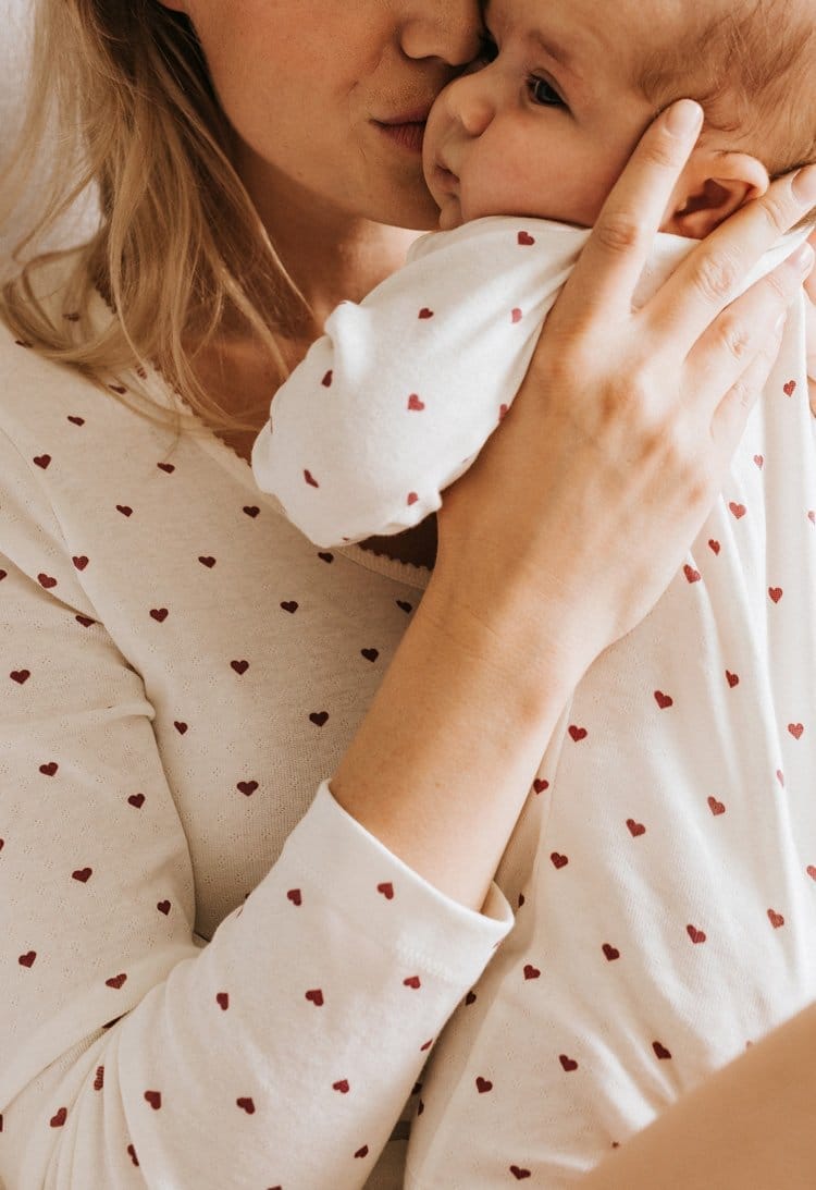 Baby romper hearts