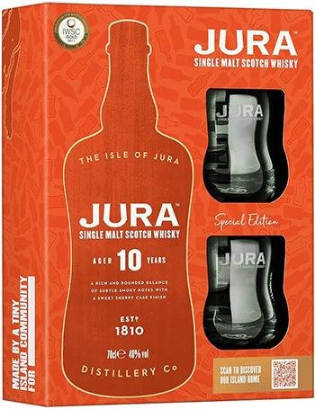 Image of Isle Of Jura 10yo Glass Gift Pack 700ml