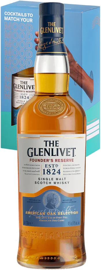 Image of The Glenlivet Founders Reserve Whisky & 2 Glass Gift Pack 700ml
