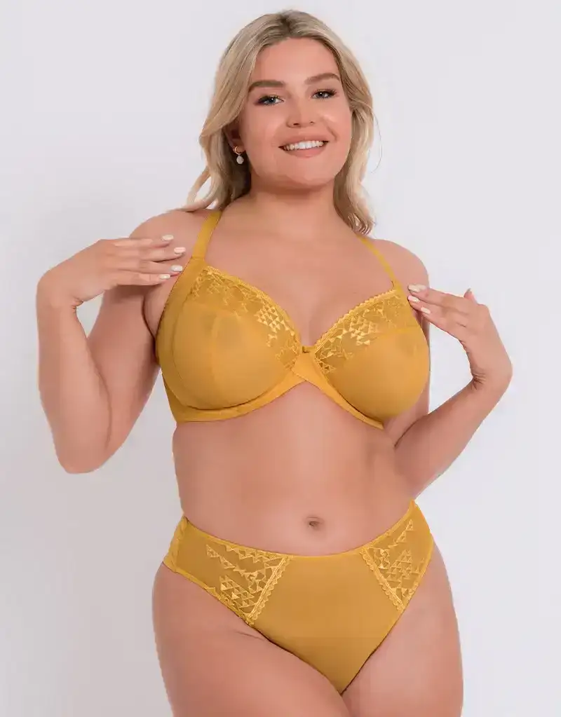 Curvy Kate Centre Stage Full Plunge Side Support Bra Turmeric