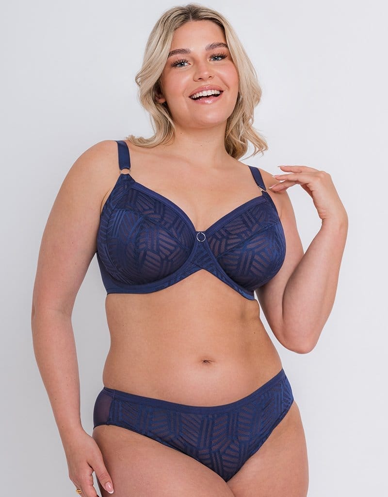 Curvy Kate WonderFull Vibe Full Cup Side Support Bra Navy