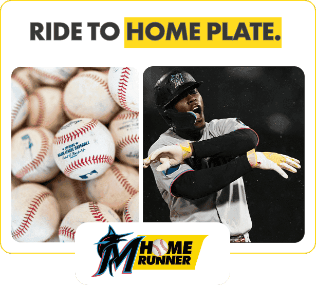 Ride to the home plate with HOME RUNNER.