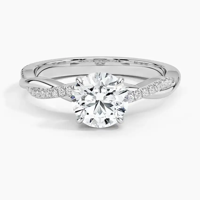 Petite Twisted Vine Diamond Ring