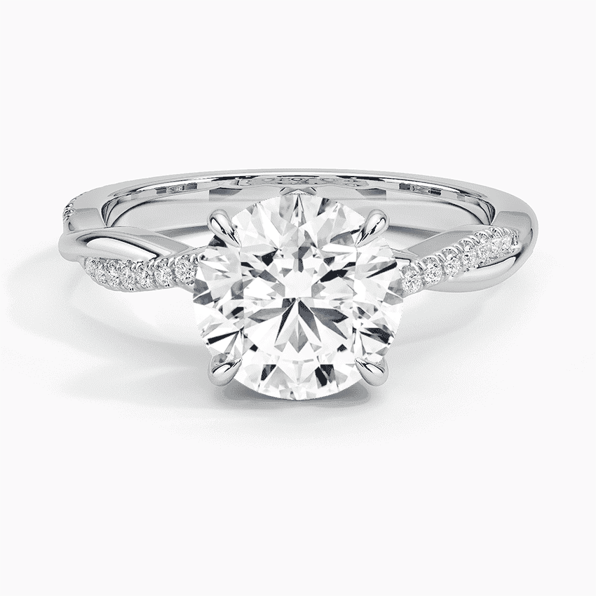 Petite Twisted Vine Diamond Ring