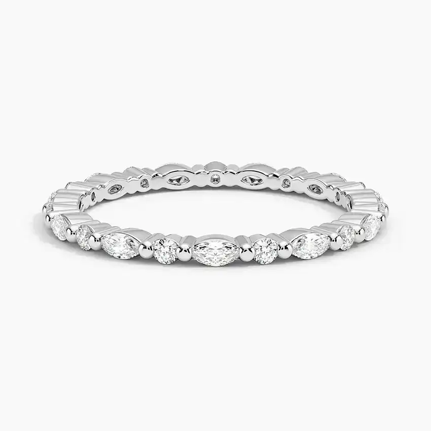Delicate Versailles Eternity Diamond Ring