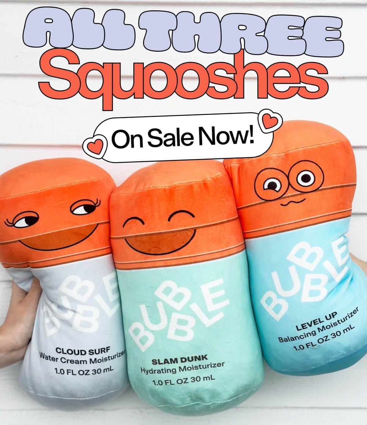 All Three Squooshes On Sale Now