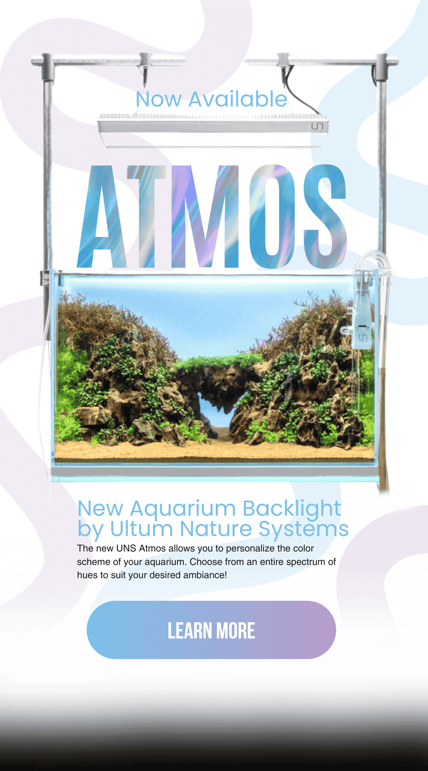 UNS Atmos Aquarium Light Background