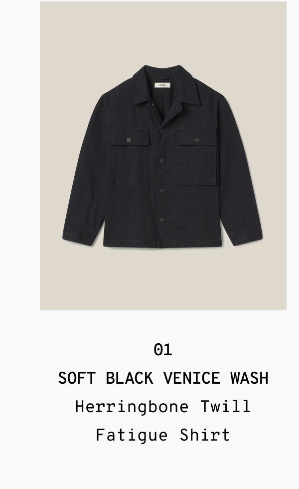 Sift Black Venice Wash Shirt