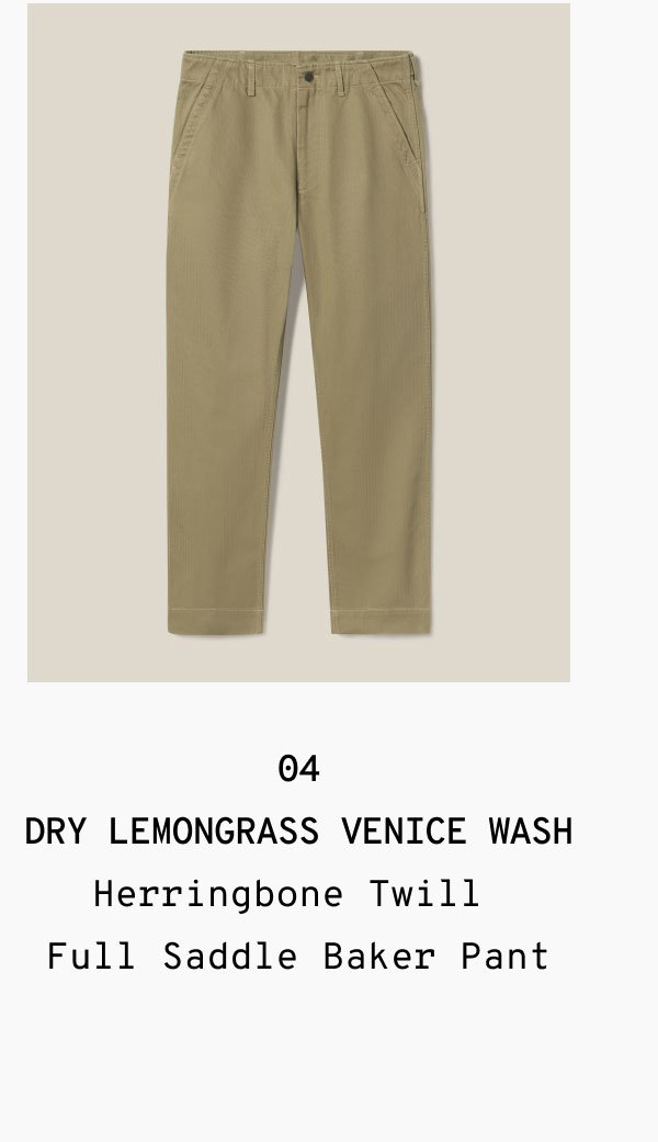 Dry Lemongrass Venice Wash Baker Pant