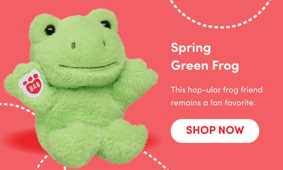 Spring Green Frog - This hop-ular frog friend remains a fan favorite - SHOP NOW
