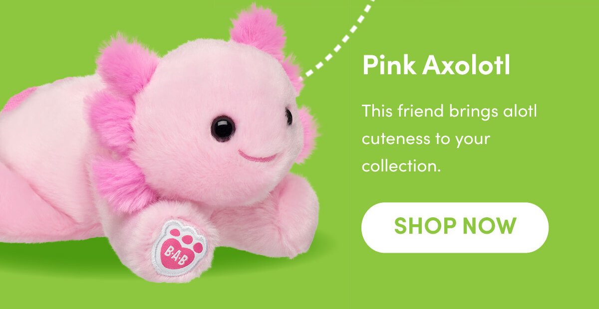 Pink Axolotl - This friend brings alotl cuteness to your collection - SHOP NOW
