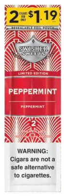 Image of Swisher Sweets Pepermint Cigars 30 Pouches of 2