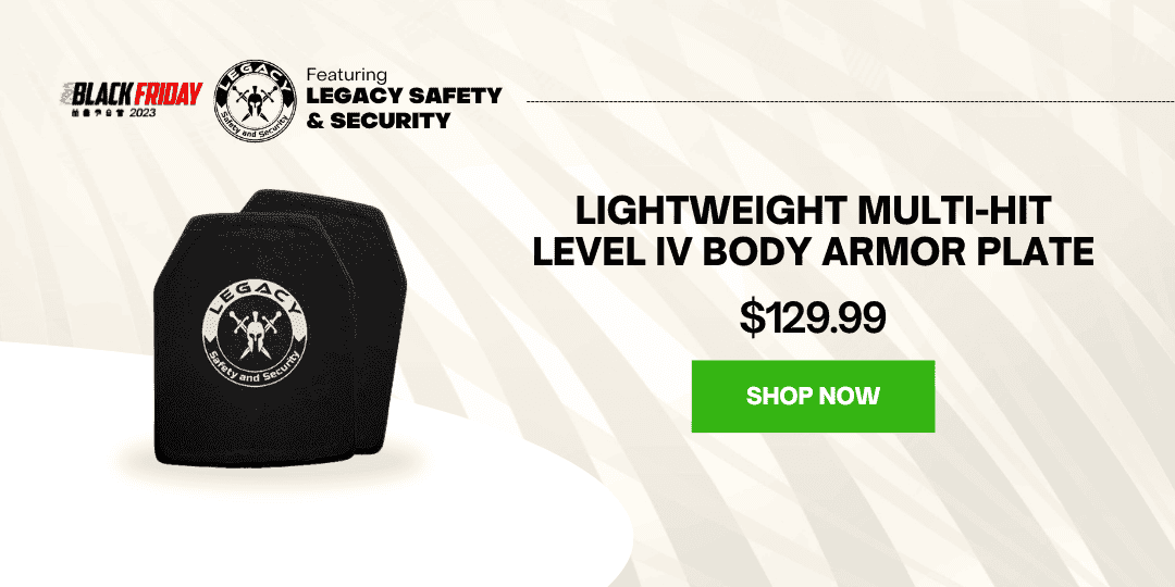 LEGACY LIGHTWEIGHT MULTI-HIT LEVEL IV BODY ARMOR PLATE