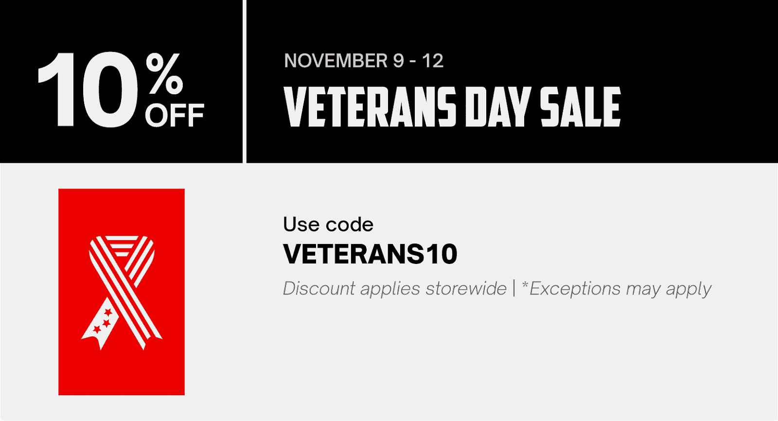 Veterans Day Sale