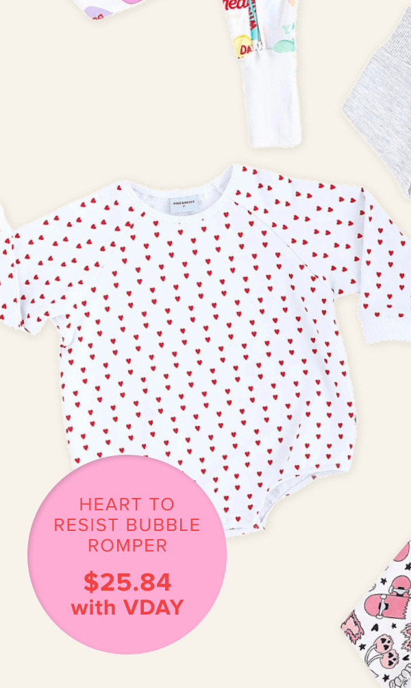 Heart to Resist Bubble Romper