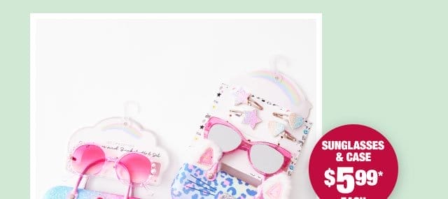 Sunglasses & case \\$5.99* each