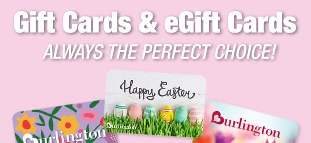 Gift cards & egift card always the perfect choice!
