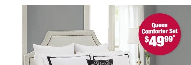 Queen comforter set \\$49.99*