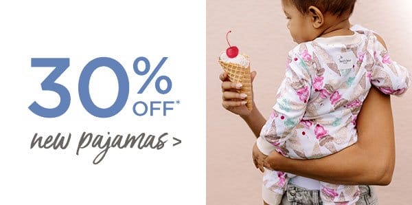 30% off pajamas!
