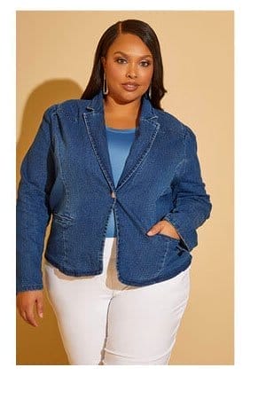 Denim Boyfriend Blazer