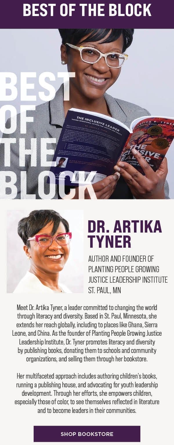 Dr. Artika Tyner. Author & Founder of Planting People Growing Justice and Bookstore