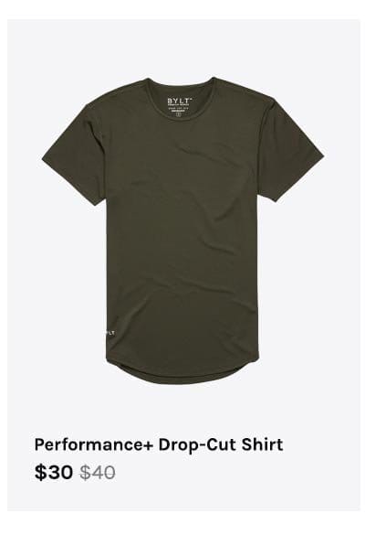 Performance+ Drop-Cut Shirt