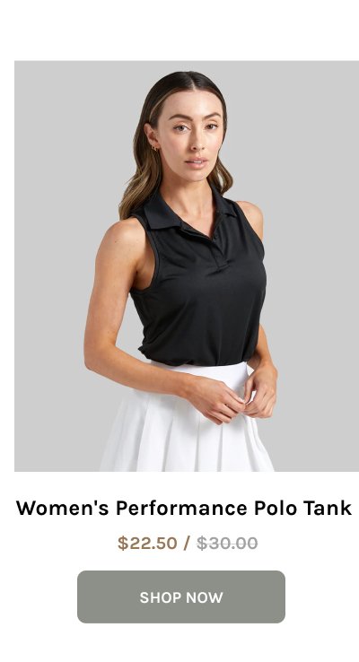 Womens Performance Polo Tank