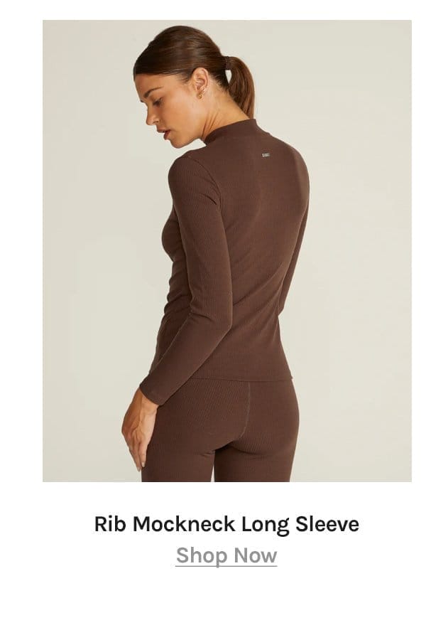 Ribbed Mockneck Long Sleeve