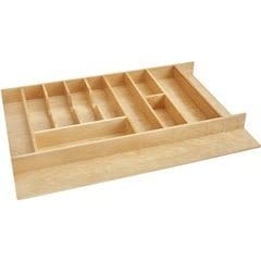 33-1/8 Inch Width Combo Utility/Cutlery Tray Insert, Natural