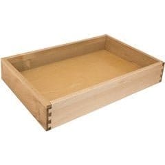 13-5/8 Inch Width x 3-1/2 Inch Height Face Frame Rollout Tray for 18 Inch Cabinet Width, Maple