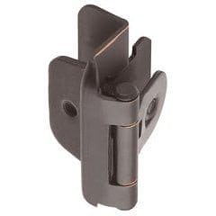 1/2 Inch Overlay Double Demountable Hinge, Pair, Oil Rubbed Bronze