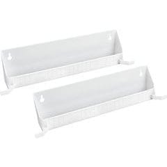 14 Inch Tip-Out Trays with Tab Stops, White