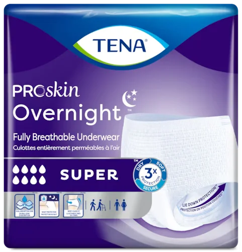 Image of TENA ProSkin Overnight Super Protective Incontinence Underwear
