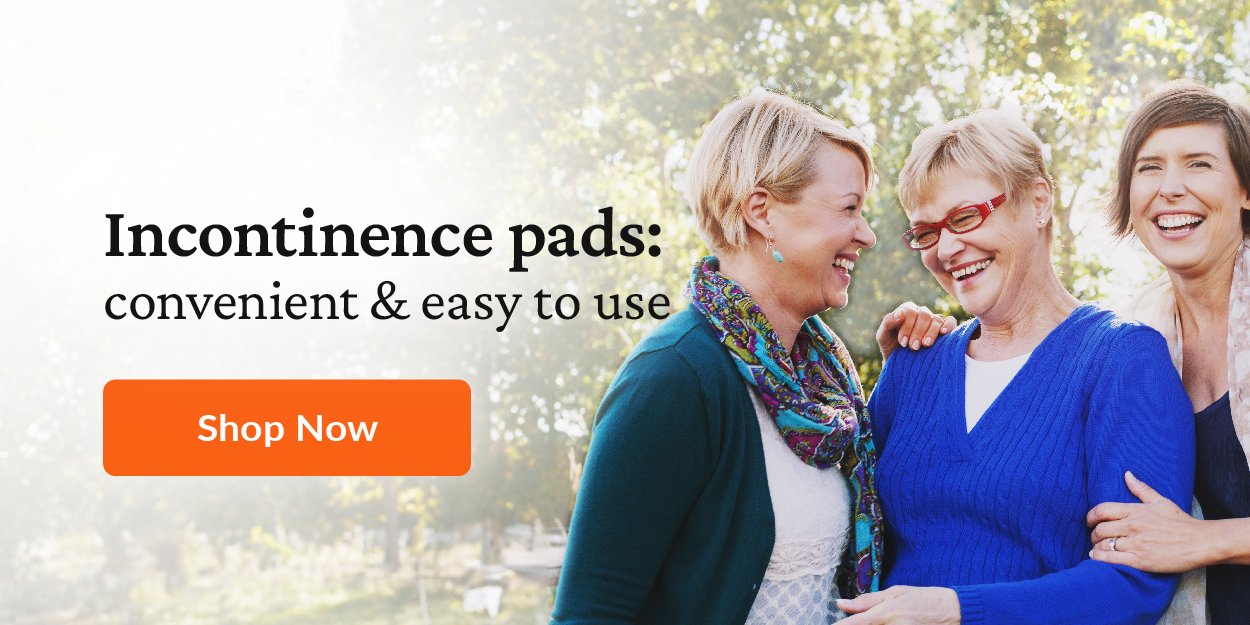Incontinence pads: convenient & easy to use