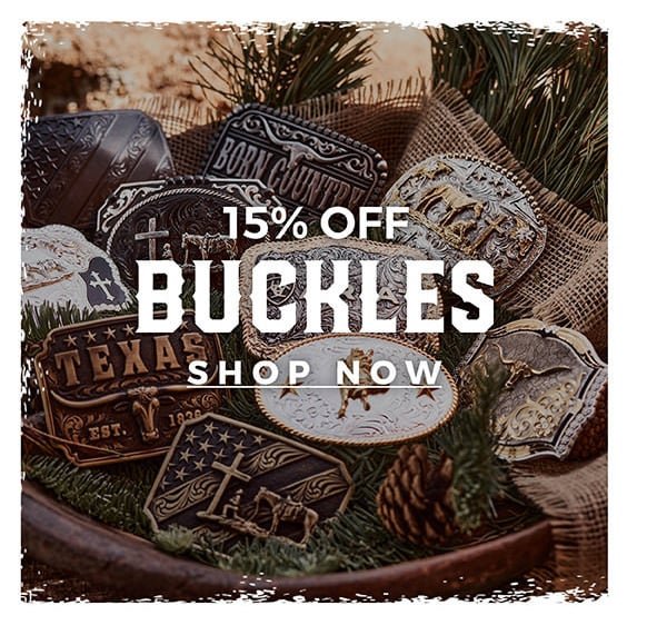 15% Off Buckles | Shop Now