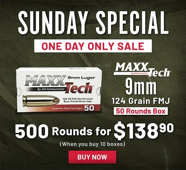 MAXXTech 9mm 500 Rounds