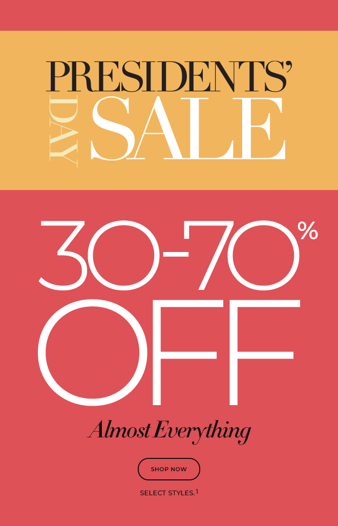 30-70% off almost everything