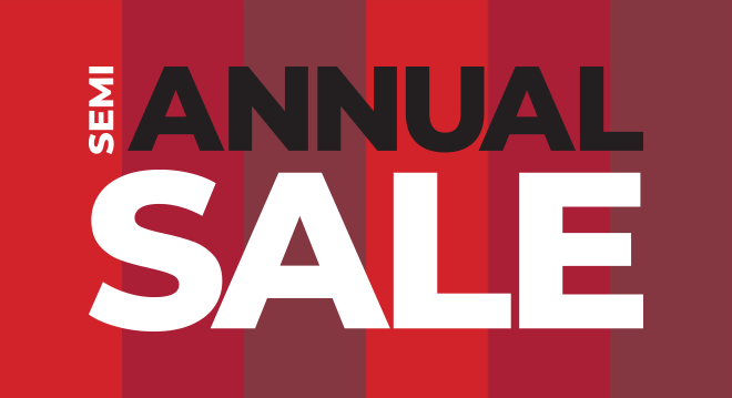 Semi Annual Sale! Up to 70% off