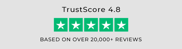 TrustScore 4.8 Based on over 20,000+ reviews