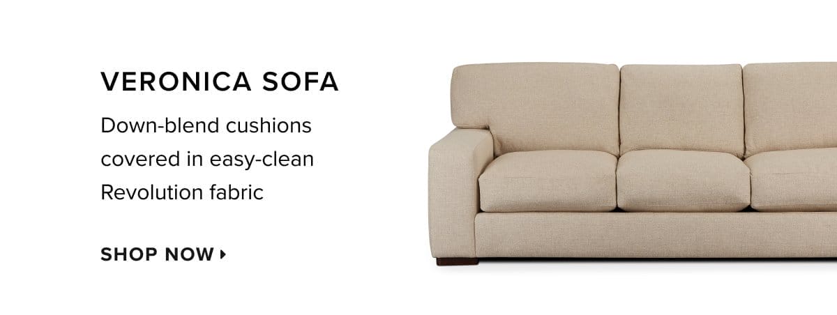 Veronica sofa. Shop now >
