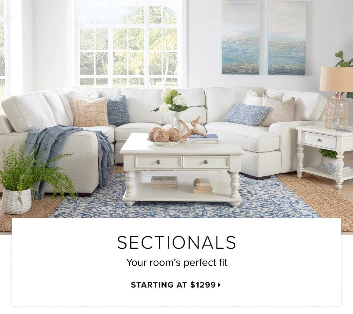 Sectionals starting at \\$1299 >
