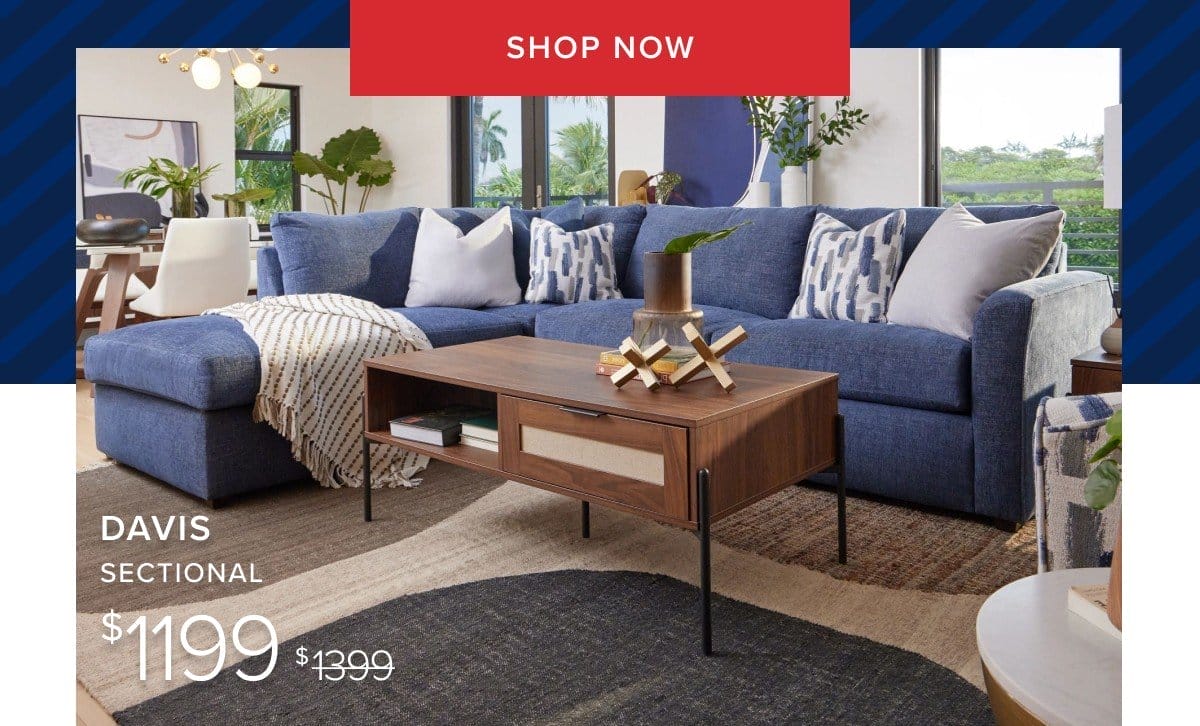 Davis Sectional Table \\$1199 was \\$1399