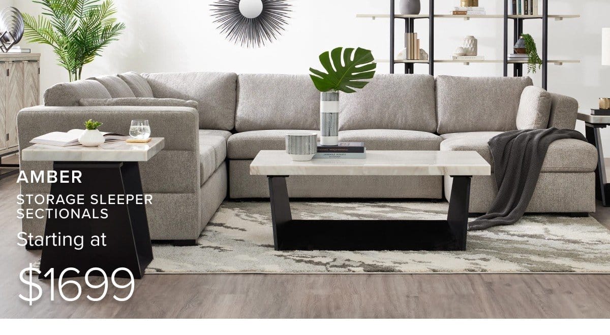 amber sectionals starting at \\$1699