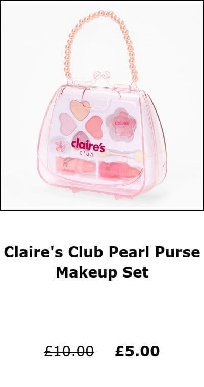Claire's Club Pearl Purse Makeup Set
